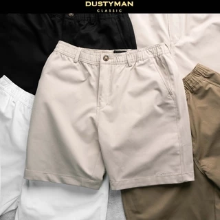 Quần Short Kaki Nam Gwen Dustyman, Chất Kaki Mềm Mịn, Chống Nhăn, Bền Màu, Co Dãn Tốt