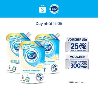 Combo 3 Túi Kem đặc có đường Dutch Lady (545g/túi)