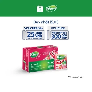 Thùng 48 Hộp Sữa chua uống Yomost vị dâu 100ml/hộp