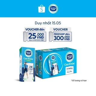 Thùng 48 Hộp Sữa Dinh Dưỡng Dutch Lady Cao Khỏe Có Đường 48x170ml