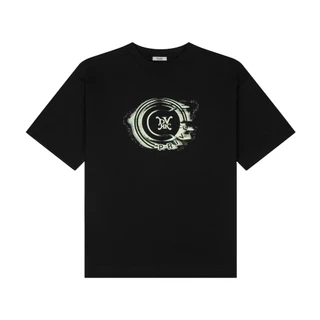 DVRK - Áo Thun Form Oversized Họa Tiết Faded Logo Màu Đen-DVRK-25R