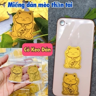 Mèo thần tài may mắn gắn ốp lưng điện thoại DYDX