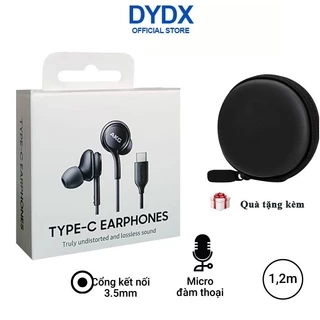 Tai nghe có dây tương thích với Samsung Oppo Xiaomi Sony chân cắm Jack 3,5 và Type C Full Box DYDX bảo hành 30 ngày