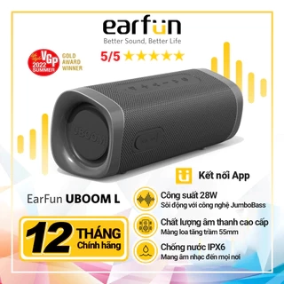 Loa bluetooth di động EarFun UBOOM L kết nối App, Chống nước IP67, Pin 16 giờ, công suất 28W