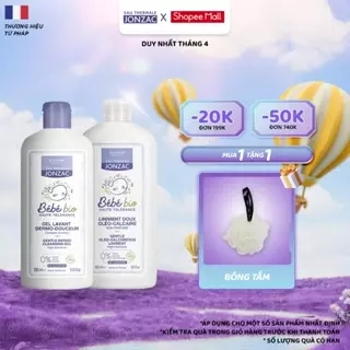Combo Gel Tắm Gội Hữu Cơ 250Ml và Dung dịch vệ sinh chống hăm tã hữu cơ dành cho bé (500Ml-1L)