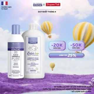Dung dịch vệ sinh chống hăm tã hữu cơ JONZAC 500Ml cho bé và Xịt Khoáng Vô Trùng 300ML