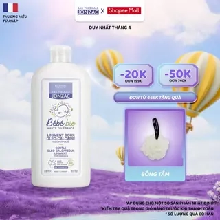 Dung dịch vệ sinh chống hăm tã hữu cơ JONZAC - Giữ ẩm làm mềm nuôi dưỡng làn da bé (500Ml-1L)