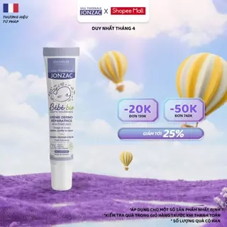 Kem làm dịu kích ứng hữu cơ hỗ trợ chống hăm JONZAC dành cho bé từ sơ sinh 40ml