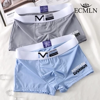Ecmln Quần Lót boxer Thể Thao Vải cotton Lụa Lạnh Thiết Kế Hiện Đại Cho Nam