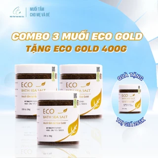 Bath Sea Salt Muối tắm cho bé Sinh Dược Eco Gold 370g- Combo 3 tặng 1
