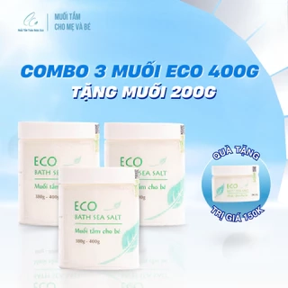 Combo 3 muối tắm Sinh Dược Eco 400g tặng 1 lọ muối tắm Eco Sinh Dược 200g