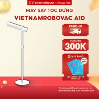 Máy Sấy Tóc Tự Động Dạng Đứng Vietnamrobovac A1D - Chăm Sóc Tóc Mềm Mại Bằng Ion Âm - Điều Chỉnh Góc 180 Độ