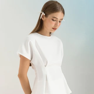 Áo Kiểu Nữ Xếp Li Eo - EDINI - A1414