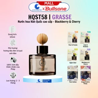 Nước hoa ô tô Bullsone Grasse Blue Edition Blackberry/Aqua/Apple Mango/Sicilian Lime - Chính Hãng