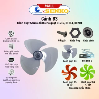Phụ kiện thay thế quạt Senko và cánh quạt 3 cánh Senko B3, B4, B5 - Giao màu ngẫu nhiên - Chính hãng
