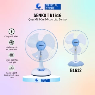Quạt bàn B4 Senko B1612/B1616 - Giao màu ngẫu nhiên - Hàng Chính Hãng