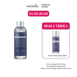 Nước Hoa Hồng Dear Klairs Supple Preparation Unscented 180 ml Dưỡng Ẩm Không Mùi