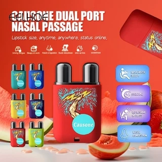 EELHOE Causone Thanh đánh thức tỉnh táo hai lỗ có ren Loại ống hít mũi mát mẻ cho người buồn ngủ trong lớp  i xe Mũi Chống buồn ngủ Hiện vật mới