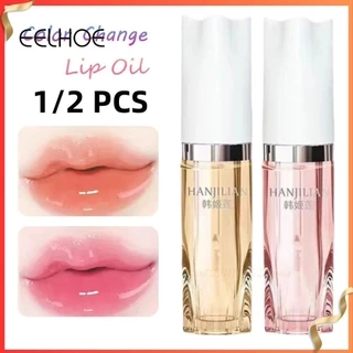 EELHOE Hanjilian 1/2 Chiếc Son Dưỡng Môi Dưỡng Ẩm Nhẹ Đổi Màu Dưỡng Ẩm Không Dính Không Thấm Nước Sản Phẩm Chăm Sóc Môi Lâu Trôi