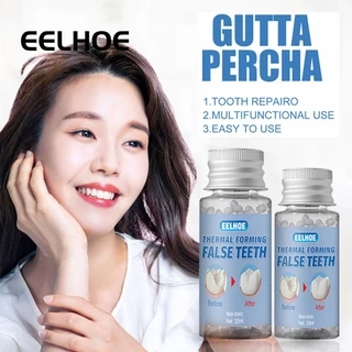 EELHOE Phục hồi nha khoa mới Bộ dụng cụ sửa chữa răng tạm thời Keo răng giả và khoảng trống Răng giả Keo rắn Răng giả Dính Nhựa Keo Trang điểm Răng giả Sửa đổi Nhựa 30ml