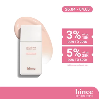 Kem Lót Nâng Tông Thuần Chay hince Second Skin Tone Up Base 35Ml
