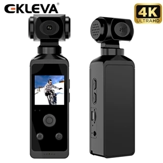 Camera hành động thể thao EKLEVA 4K Pocket Cam 1.3 "Màn hình LCD HD 270° Camera thể thao Wifi có thể xoay 30FPS có vỏ chống nước cho mũ bảo hiểm