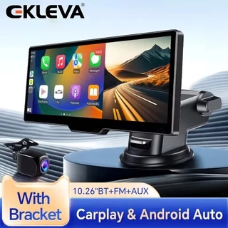 Ekleva 10.26 Inch Dash Cam Di Động Màn Hình Carplay Không Dây HD Phía Sau Camera lùi Xe DVR MP5 Đa Phương Tiện Video Player Android Auto