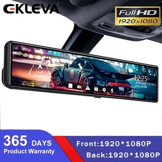 Ekleva 12 Inch 4K 3840P Xe Dvr Dash Cam Ứng Dụng WIFI Sony IMX335 Gương Chiếu Hậu 1080P Camera Ô Tô Đầu Ghi Video Công Viên Màn Hình