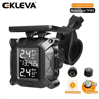 Ekleva Xe Máy TPMS Moto Hệ Thống Giám Sát Áp Suất Lốp Cho Xe Máy Xe Máy Xe Đạp Xe Tay Ga TMPS Cảm Biến Lốp