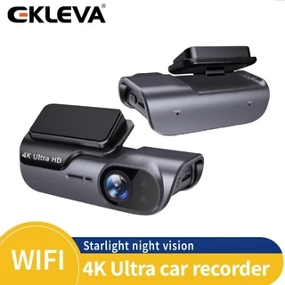 Elkeva 4K WiFi Ống Kính Đơn Dash Cam Xe DVR Góc Rộng Siêu Sao Tầm Nhìn Ban Đêm Vòng Ghi Âm Phụ Kiện Xe Hơi