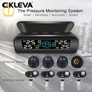 Hệ Thống Giám Sát Áp Suất Lốp Xe Hơi TPMS Thông Minh Sạc Năng Lượng Mặt Trời Tự Động Màn Hình LCD Với 4 Cảm Biến