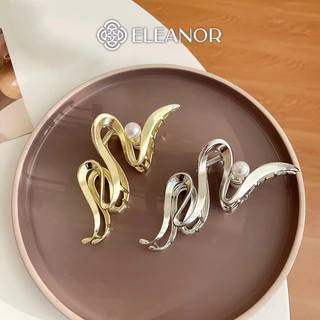 Kẹp tóc nữ Eleanor Accessories thiết kế dáng cong kẹp càng cua gợn sóng phụ kiện tóc 5476