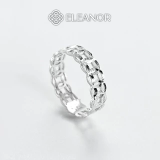 Nhẫn bạc nữ Eleanor Accessories thiết kế nguyên vòng kim tiền phụ kiện trang sức 7165