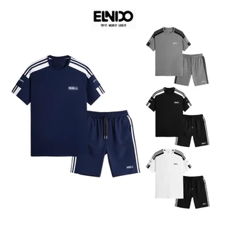 Bộ thể thao nam cộc tay thoáng mát năng động phong cách nam tính trẻ trung ELNIDO ED02