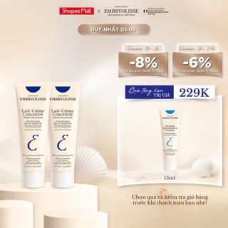 Combo 2 Kem Dưỡng Ẩm Phục Hồi Embryolisse Lait Creme Concentre 30ml