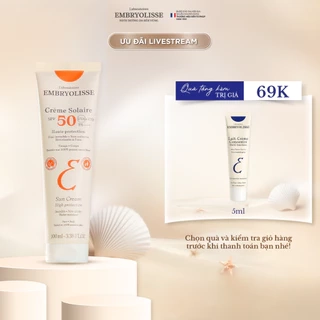 Kem chống nắng phổ rộng Embryolisse100ml