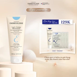 Sữa Rửa Mặt Sạch Sâu Lait-Creme Moussant Embryolisse 200ml