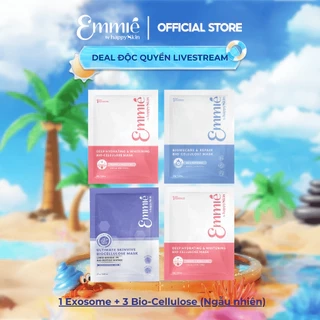 COMBO 4 Mask Trải Nghiệm: 1 Mask Exosome + 3 Mask Bio Cellulose (ngẫu nhiên)