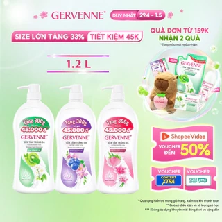 Sữa tắm trắng da hương nước hoa Gervenne 1.2L/chai (3 mùi)
