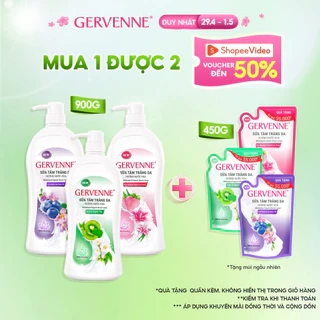 Sữa tắm trắng da hương nước hoa Gervenne 900G (mùi ngẫu nhiên)