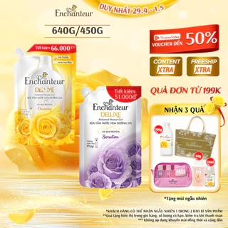Túi Sữa tắm hương nước hoa Enchanteur Charming/Sensation 450g / 640g