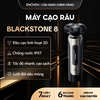 Máy cạo râu Blackstone 8 Enchen 3 lưỡi dao 3D, lưới kép siêu mỏng, chống nước IPX7 - BH 6 tháng