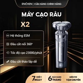 Máy cạo râu Enchen X2 chống nước IPX7, đầu dao 3D lưỡi dao tự mài, pin dùng đến 60 ngày - BH 6 tháng