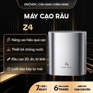Máy cạo râu Enchen Z4 đầu cạo 2D ẩn, thân nhôm chống nước IPX7, 18 lưỡi dao kép tự mài - BH 6 tháng