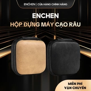 Hộp đựng máy cạo râu Enchen mini - chất liệu EVA - 8.5 x 8.8 x 4cm - Nâu, Đen