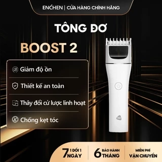 Tông đơ cắt tóc Enchen Boost 2 đâu cắt gốm 2 chế độ cạo, độ ồn thấp, pin đến 120 phút - BH 6 tháng