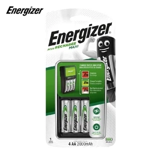 Máy sạc pin tiểu Energizer CHVCM4 MAXI - Có 4 cổng sạc AA-AAA, kèm 4 viên pin sạc AA 2000mAh - Bảo hành 30 ngày, 1 đổi 1