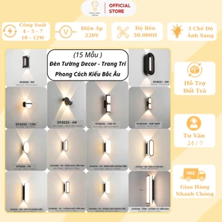 Đèn Tường Hiện Đại Energy Green Lighting - Trang Trí Ngoài Trời / Góc Nhà - Mẫu Mới 2024