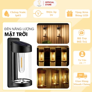 Đèn Treo Tường Energy Green Lighting PA06 - Sử Dụng Năng Lượng Mặt Trời - Trang Trí Ngoài Trời - Tặng Kèm Bóng LED
