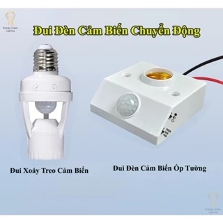 Đui Đèn Cảm Biến Chuyển Động Energy Green Lighting CB-S18,CB-S22 - Đui E27 - Cảm Ứng Siêu Nhạy - Dễ Dàng Điều Chỉnh